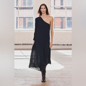 zara asymmetric poplin dress Zara asymmetric poplin tiered tan dress!